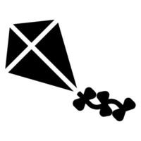 kite glyph icon vector