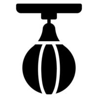 punching ball glyph icon vector