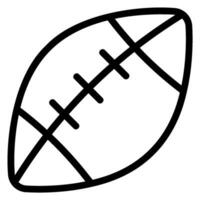 rugby line icon vector