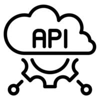 api line icon vector