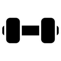 Dumbell glyph icon vector