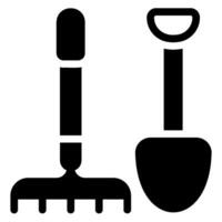 gardening tools glyph icon vector