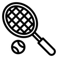 tennis line icon vector