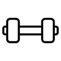 Dumbell line icon vector