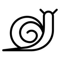 snail line icon vector