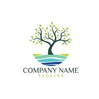 tree wellness spa logo vector