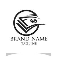 financial marketing investment logo design vector