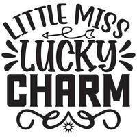 little miss lucky charm vector