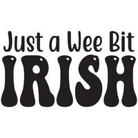 just a wee bit irish vector