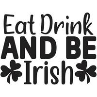 eat drink and be irish vector