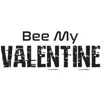 bee my valentine vector