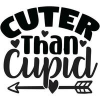 cuter than cupid vector