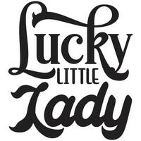 lucky little lady vector