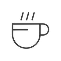 diseño de icono de vector de taza de café