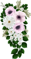 jolie blanc rose floral arrangement png