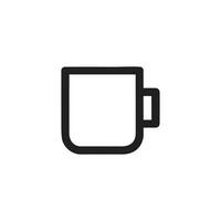 diseño de icono de vector de taza de café