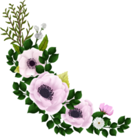 ziemlich Weiß Rosa Blumen- Anordnung png