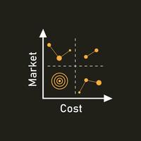 quadrant concept  diagram  logo illustration vector