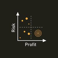 quadrant concept  diagram  logo illustration vector