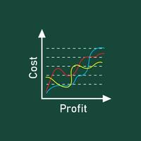 quadrant concept  diagram  logo illustration vector