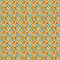 70s Style Retro Groovy Mosaic Pattern vector