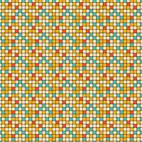 70s Style Retro Groovy Mosaic Pattern vector