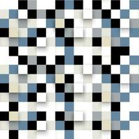 3d Mosaic Squares Checkered Pattern Background vector