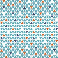Blue Orange Geometric Small Triangle Pattern vector