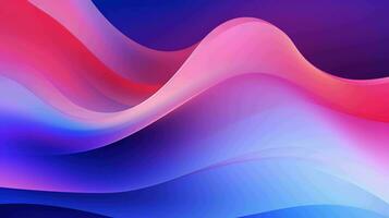 Vibrant liquid waves in retro style banner. Glowing vector background with abstract gradient shapes photo