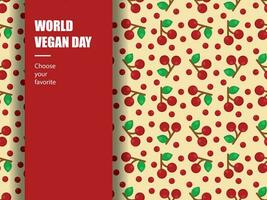 world vegan day health vegetable diet green vitamin vector ingredient food november market herbal