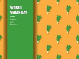 world vegan day health vegetable diet green vitamin vector ingredient food november market herbal