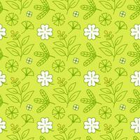 Floral pattern. Pattern with flowers and leaves. The background is suitable for packaging, decorative paper and decor vector