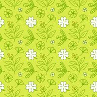 Floral pattern. Pattern with flowers and leaves. The background is suitable for packaging, decorative paper and decor vector