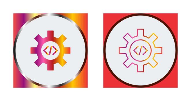 Unique Code Optimization Vector Icon