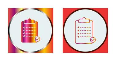 Unique Checklist Vector Icon