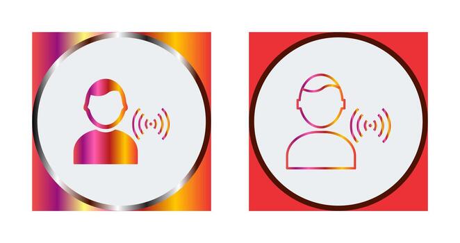 Unique Signal on User Vector Icon