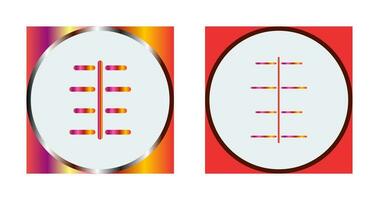 Unique Center Align Vector Icon