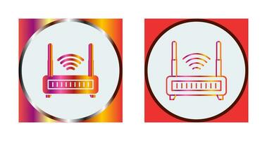 icono de vector de enrutador wifi