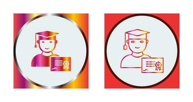 Unique Receiving Diploma Vector Icon