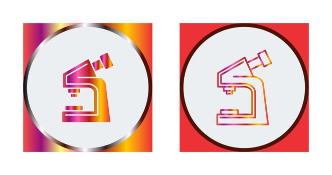 icono de vector de microscopio