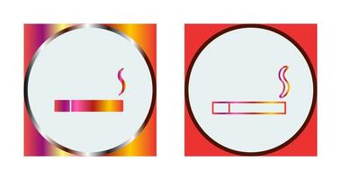 Unique Lit Cigarette Vector Icon