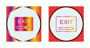 Unique Exit Vector Icon