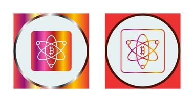 Bitcoin Science Vector Icon