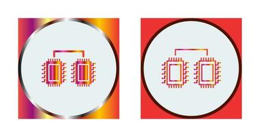 Processors Connected Vector Icon