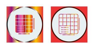 Table Data Vector Icon