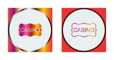 Casino Sign Vector Icon