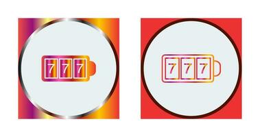 Slot Machine with Sevens Vector Icon