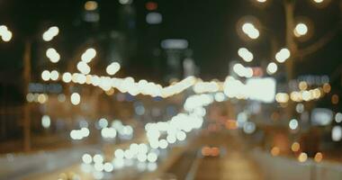 Night Traffic Lights Of The Big City video