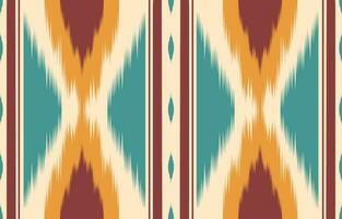 Ethnic abstract ikat art. Aztec ornament print. geometric ethnic pattern seamless  color oriental.  Design for background ,curtain, carpet, wallpaper, clothing, wrapping, Batik, vector illustration.