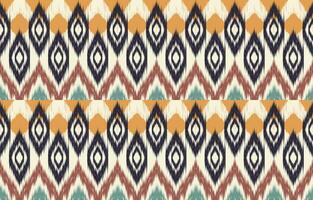 Ethnic abstract ikat art. Aztec ornament print. geometric ethnic pattern seamless  color oriental.  Design for background ,curtain, carpet, wallpaper, clothing, wrapping, Batik, vector illustration.